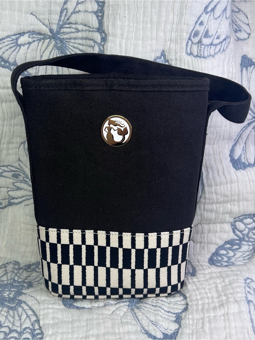 Spartina 449 Double Wine Caddy Black and White - Used Once